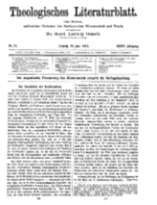 Theologisches Literaturblatt, 20. Juni 1913, Nr 13.