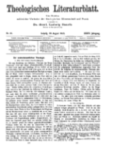 Theologisches Literaturblatt, 29. August 1913, Nr 18.