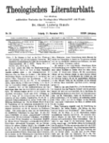 Theologisches Literaturblatt, 21. November 1913, Nr 24.