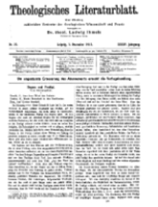 Theologisches Literaturblatt, 5. Dezember 1913, Nr 25.