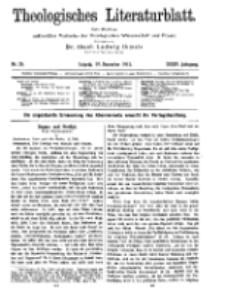 Theologisches Literaturblatt, 19. Dezember 1913, Nr 26.