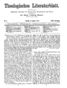 Theologisches Literaturblatt, 16. Januar 1914, Nr 2.