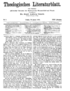 Theologisches Literaturblatt, 30. Januar 1914, Nr 3.