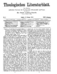 Theologisches Literaturblatt, 13. Februar 1914, Nr 4.