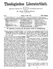 Theologisches Literaturblatt, 13. März 1914, Nr 6.