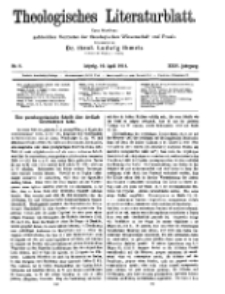 Theologisches Literaturblatt, 10. April 1914, Nr 8.