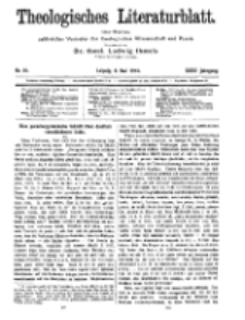 Theologisches Literaturblatt, 8. Mai 1914, Nr 10.