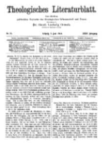 Theologisches Literaturblatt, 5. Juni 1914, Nr 12.