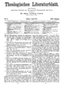 Theologisches Literaturblatt, 3. Juli 1914, Nr 14.