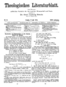 Theologisches Literaturblatt, 17. Juli 1914, Nr 15.