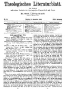 Theologisches Literaturblatt, 20. November 1914, Nr 24.