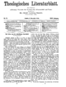 Theologisches Literaturblatt, 4. Dezember 1914, Nr 25.