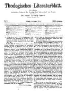 Theologisches Literaturblatt, 15. Januar 1915, Nr 2.