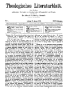 Theologisches Literaturblatt, 29. Januar 1915, Nr 3.