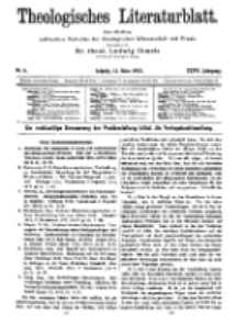Theologisches Literaturblatt, 12. März 1915, Nr 6.