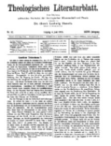 Theologisches Literaturblatt, 4. Juni 1915, Nr 12.