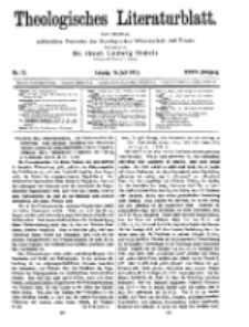 Theologisches Literaturblatt, 16. Juli 1915, Nr 15.