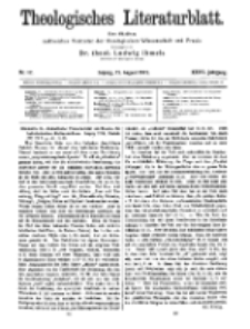 Theologisches Literaturblatt, 13. August 1915, Nr 17.