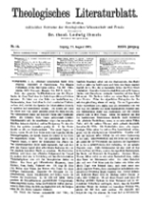Theologisches Literaturblatt, 27. August 1915, Nr 18.