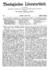 Theologisches Literaturblatt, 7. Januar 1916, Nr 1.