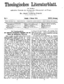 Theologisches Literaturblatt, 4. Februar 1916, Nr 3.