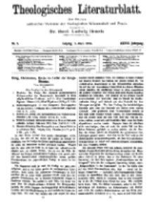 Theologisches Literaturblatt, 3. März 1916, Nr 5.