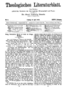 Theologisches Literaturblatt, 14. April 1916, Nr 8.
