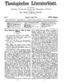 Theologisches Literaturblatt, 28. April 1916, Nr 9.