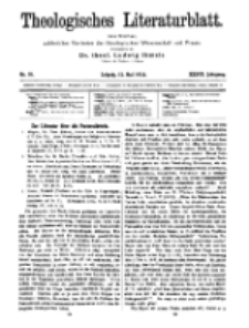 Theologisches Literaturblatt, 12. Mai 1916, Nr 10.