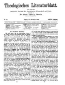 Theologisches Literaturblatt, 10. November 1916, Nr 23.