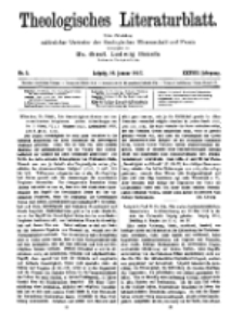Theologisches Literaturblatt, 19. Januar 1917, Nr 2.