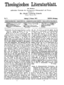 Theologisches Literaturblatt, 2. Februar 1917, Nr 3.