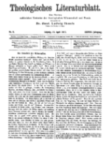 Theologisches Literaturblatt, 13. April 1917, Nr 8.