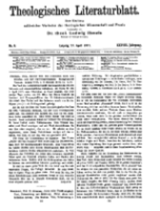 Theologisches Literaturblatt, 27. April 1917, Nr 9.