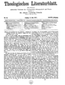 Theologisches Literaturblatt, 11. Mai 1917, Nr 10.