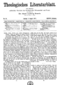 Theologisches Literaturblatt, 3. August 1917, Nr 16.