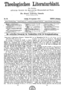 Theologisches Literaturblatt, 28. September 1917, Nr 20.