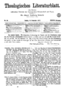 Theologisches Literaturblatt, 21. Dezember 1917, Nr 26.