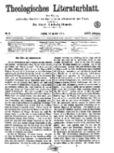 Theologisches Literaturblatt, 18. Januar 1918, Nr 2.