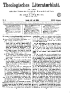 Theologisches Literaturblatt, 12. April 1918, Nr 8.