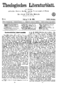 Theologisches Literaturblatt, 24. Mai 1918, Nr 11.