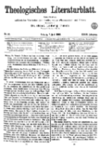 Theologisches Literaturblatt, 7. Juni 1918, Nr 12.