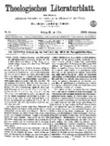 Theologisches Literaturblatt, 21. Juni 1918, Nr 13.