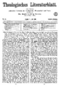 Theologisches Literaturblatt, 5. Juli 1918, Nr 14.