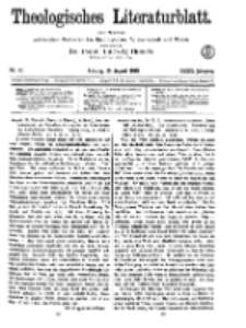 Theologisches Literaturblatt, 16. August 1918, Nr 17.