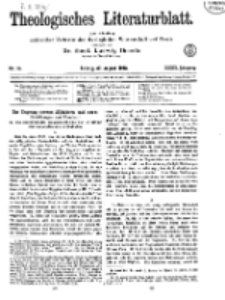 Theologisches Literaturblatt, 30. August 1918, Nr 18.