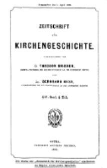 Zeitschrift für Kirchengeschichte, 1896, Bd. 16, H. 4.
