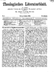 Theologisches Literaturblatt, 3. Januar 1919, Nr 1.