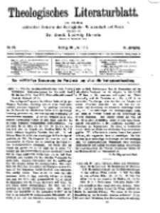 Theologisches Literaturblatt, 20. Juni 1919, Nr 13.