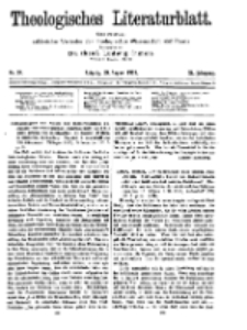 Theologisches Literaturblatt, 29. August 1919, Nr 18.
